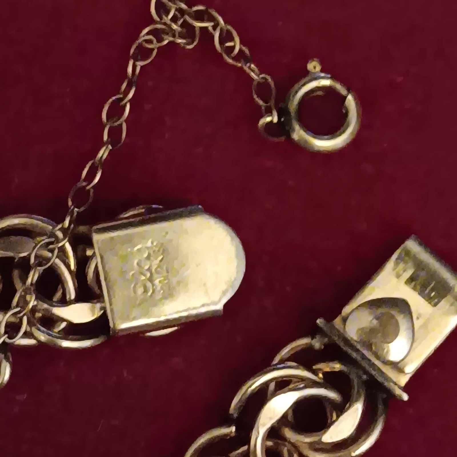 Vtg 1960s Elco 1/20 12kt Gold Filled Charm Bracelet 45g Poodle Wedding Birthday