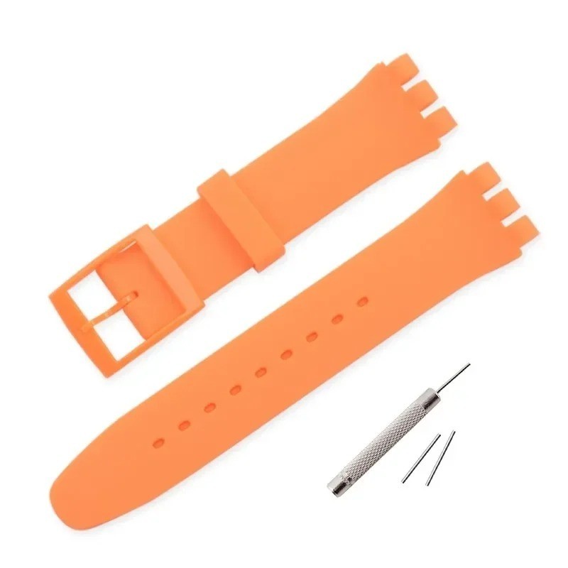 Wrist Watch Band Strap For Swatch 16mm 17mm 19mm 20mm Rubber Silicone Watchband