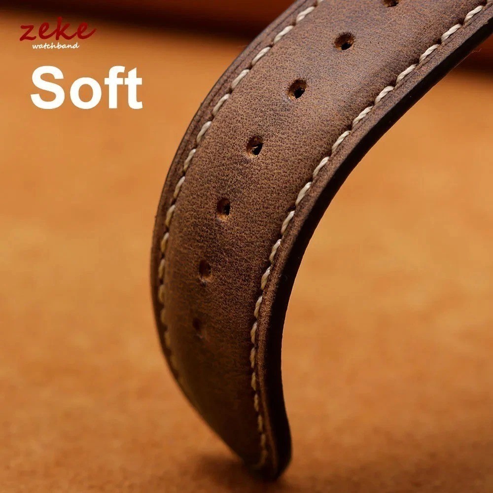 18mm 20mm 22mm Classic Genuine Leather Watch Band Strap Quick Release Wristband