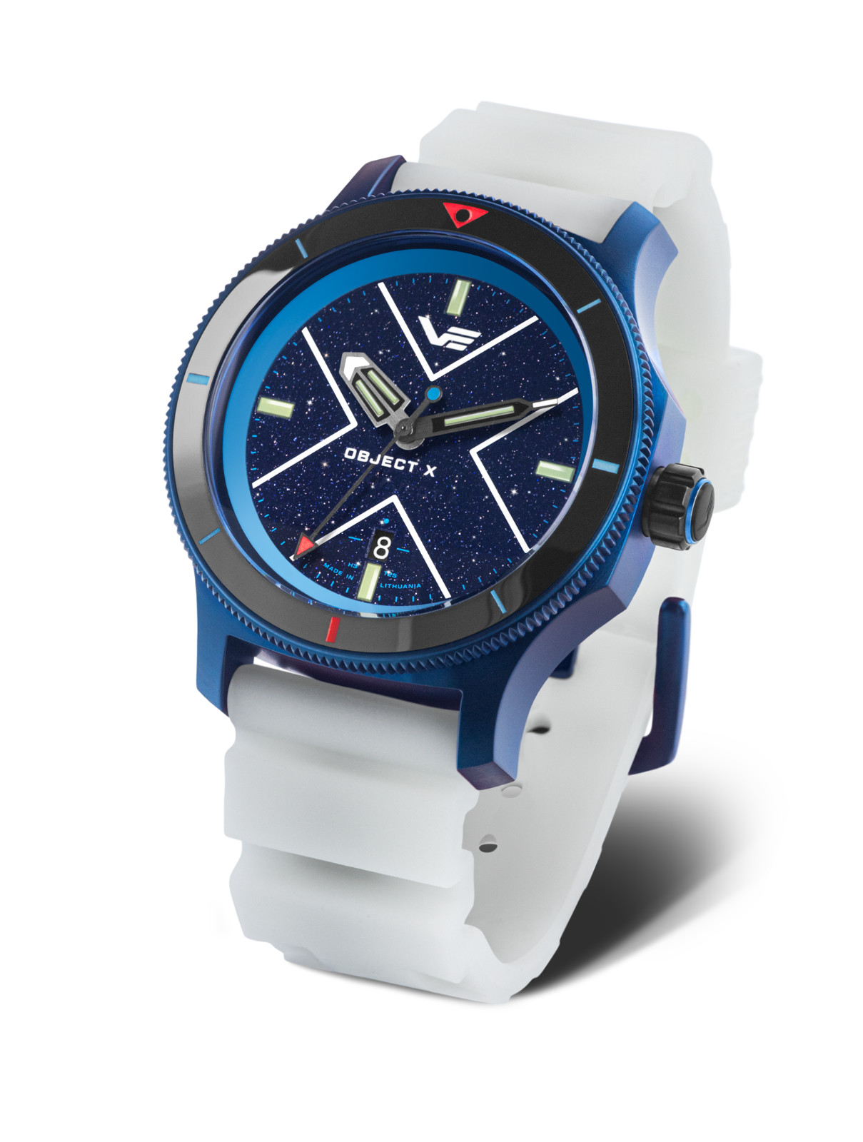 Vostok-Europe OBJECT-X Automatic NH35-599E776 Blue Tritium Watch