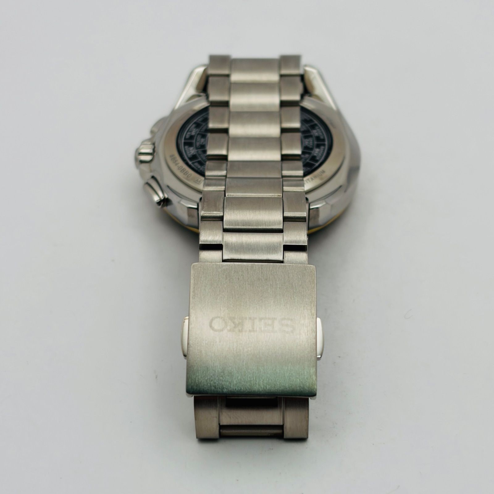 (T815) Excellent Condition Normal Operation SEIKO Radio Solar BRIGHTZ World Time