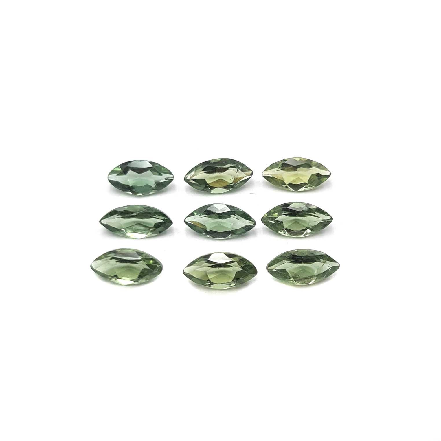 Natural Green Apatite Marquise Cut Loose Gemstone Lot 18 Pcs 4*8-4.5*8 MM 10 CT