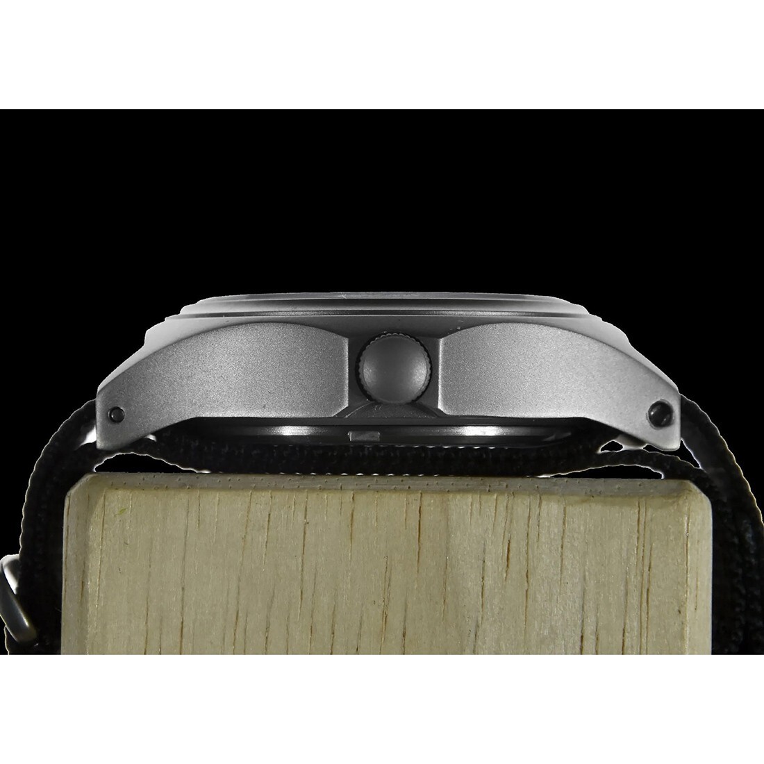 MWC Combat Elite Titanium Quartz Swiss Black Fabric Military Date Men’s Watch