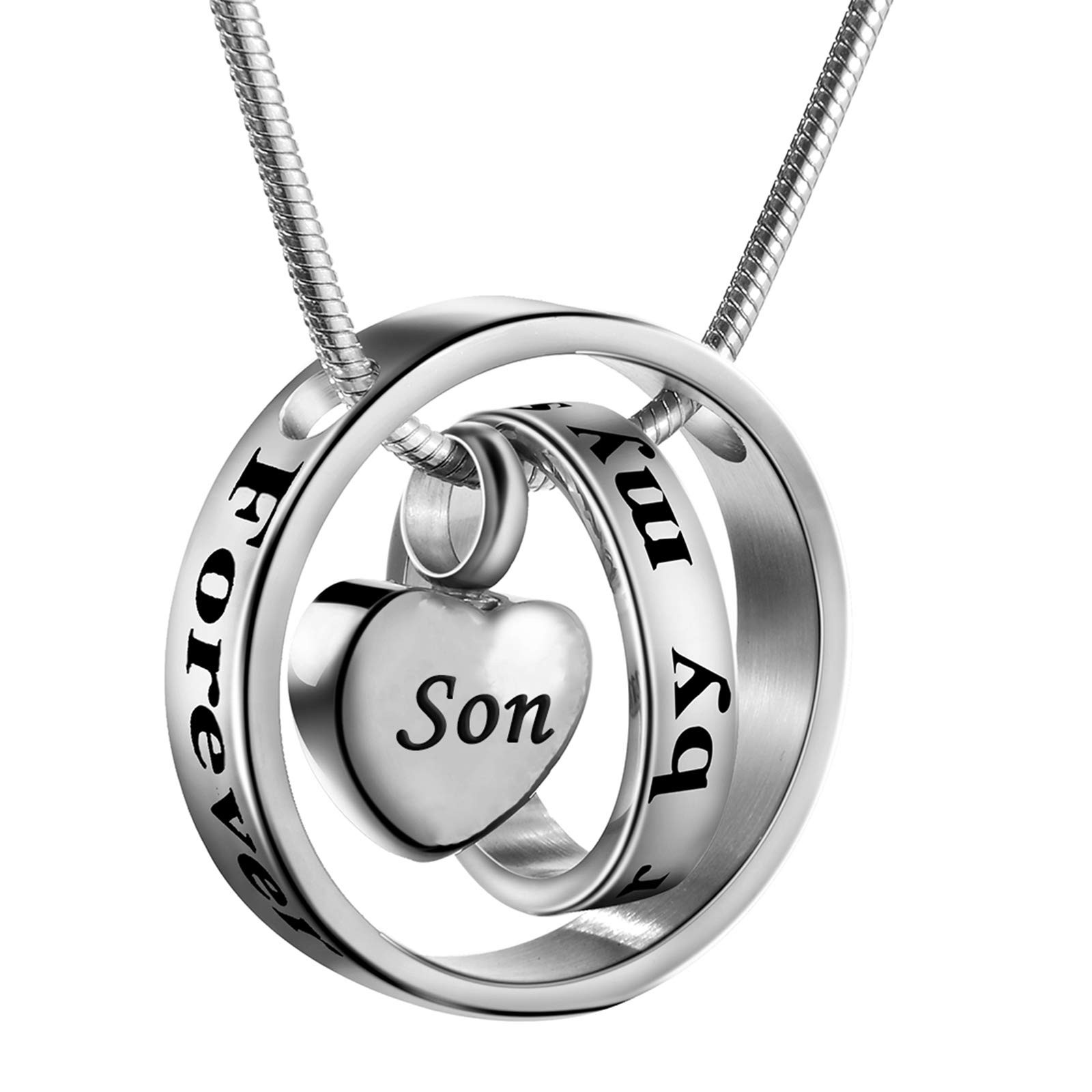 Cremation Jewelry No Longer By My Side, Forever In My Heart Carved Locket Cre…