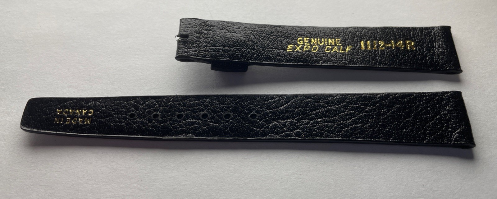 14mm Genuine Expo Calf Watch Band 1112-14R Without Buckle