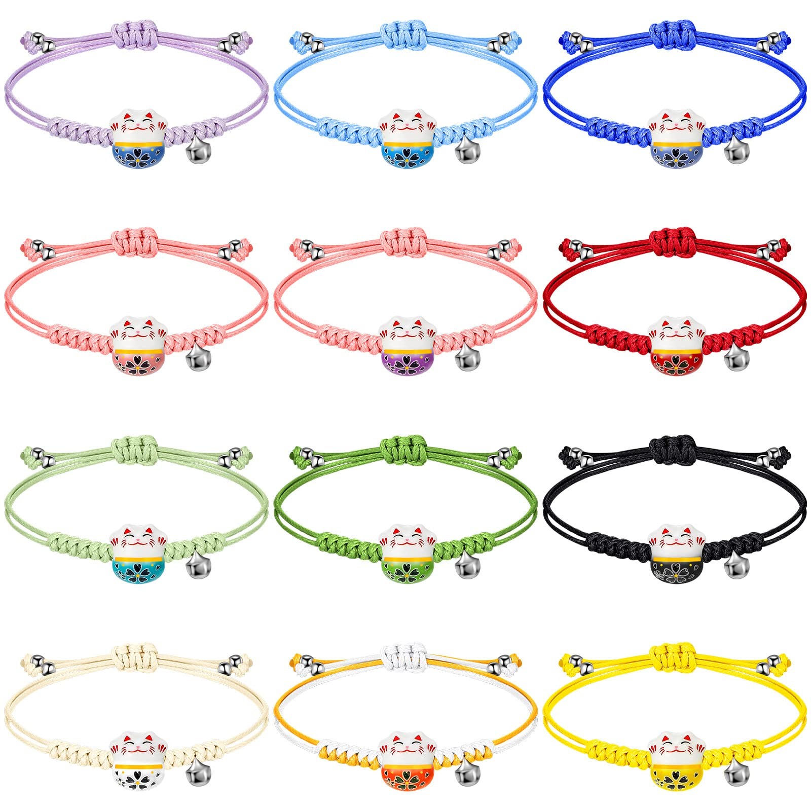 Kigeli Lucky Cat Bracelet, 6.3 inches, [inferred from design and materials]