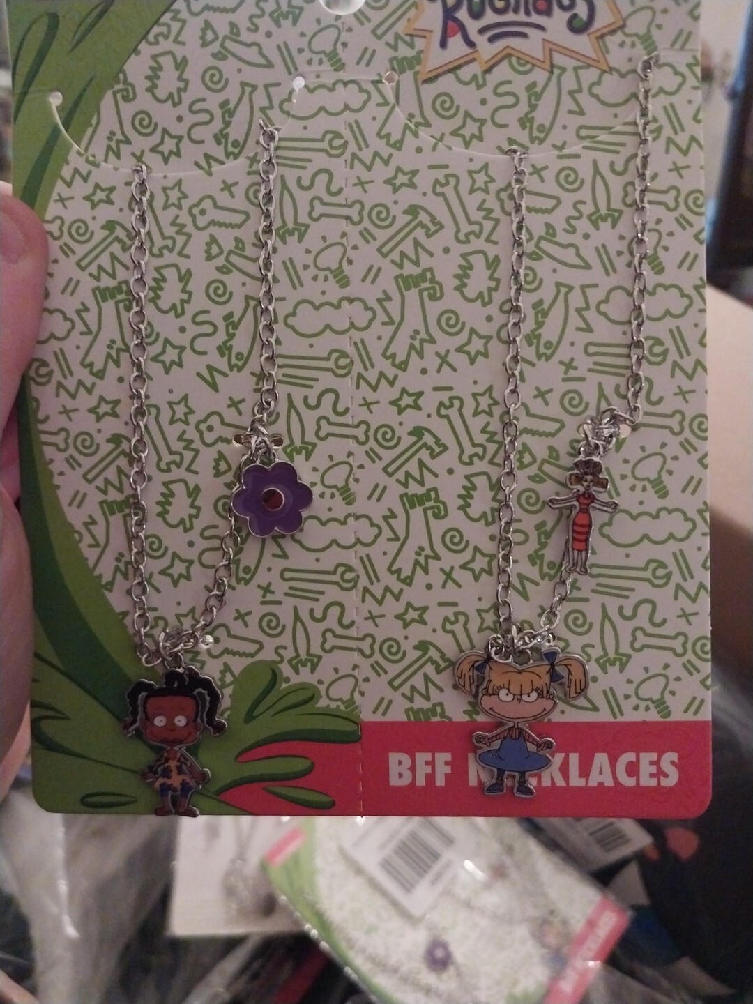 Rugrats Nickelodeon Angelica And Susie Bff Necklaces NEW