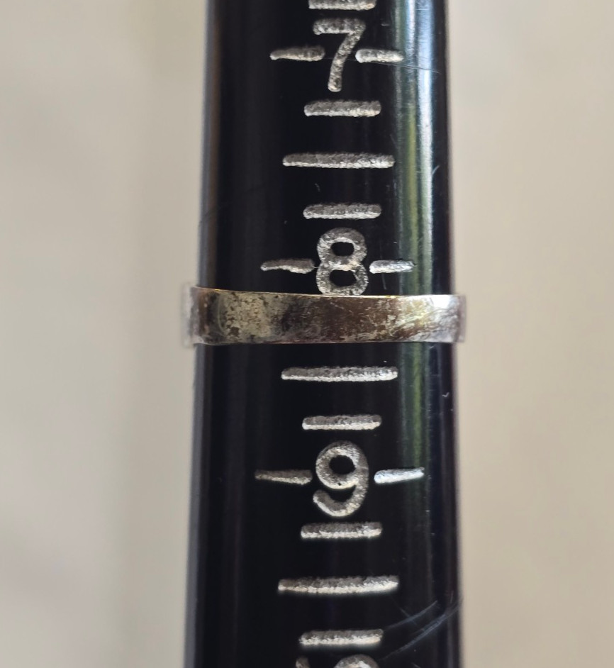 Sterling Silver Ring 3.29g Fine Jewelry Size 8.25 Band Multicolor Stones *READ*