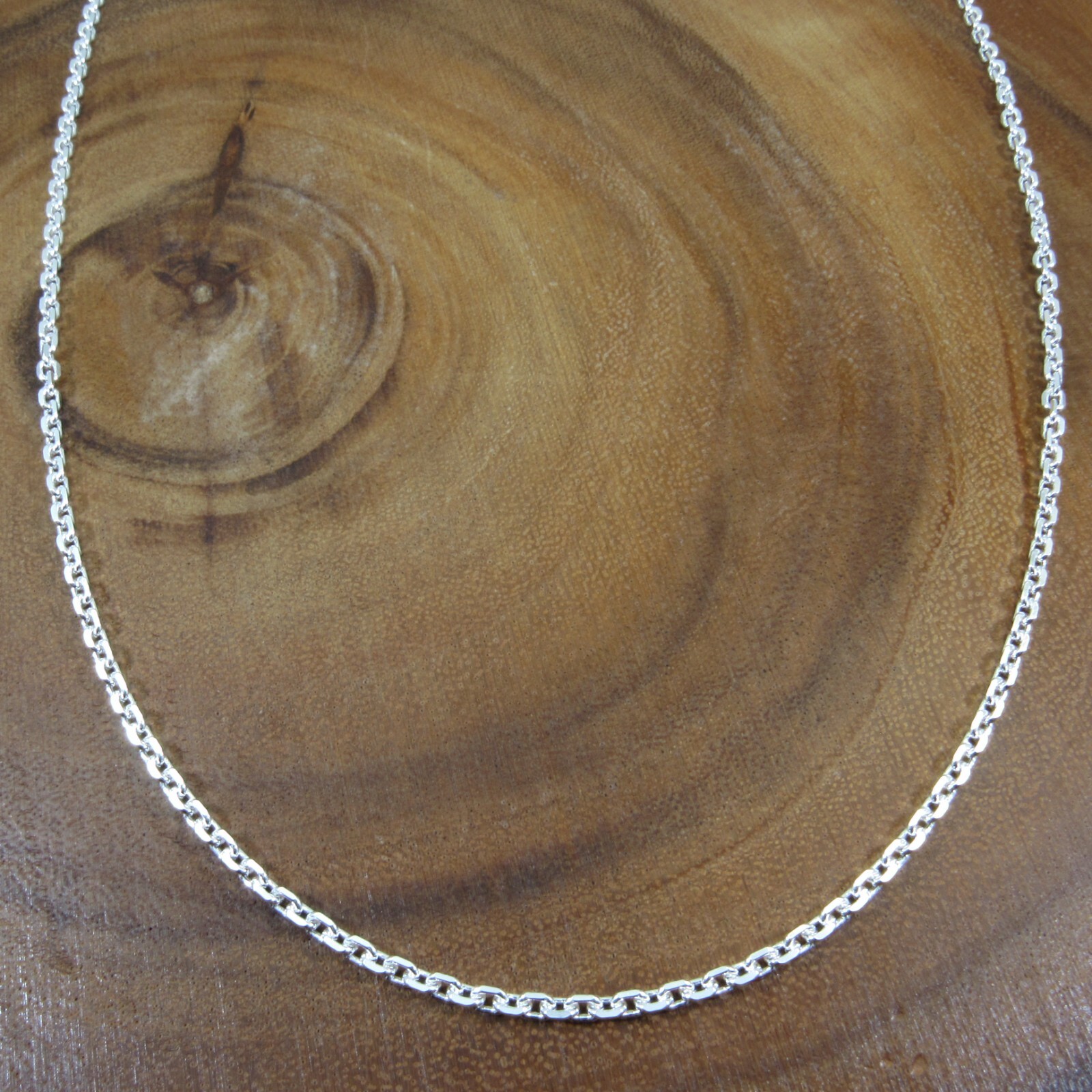2.7MM Solid 925 Sterling Silver Italian Anchor Link Cable Chain, Made in Italy
