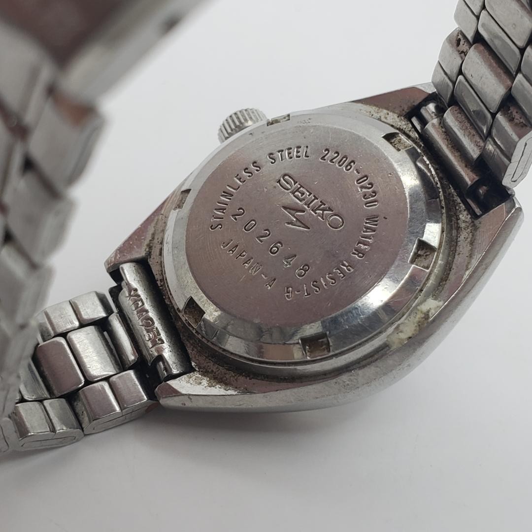 [Working Condition] SEIKO Ladies’ 23 Jewels Automatic Watch 2206-0230 Gray