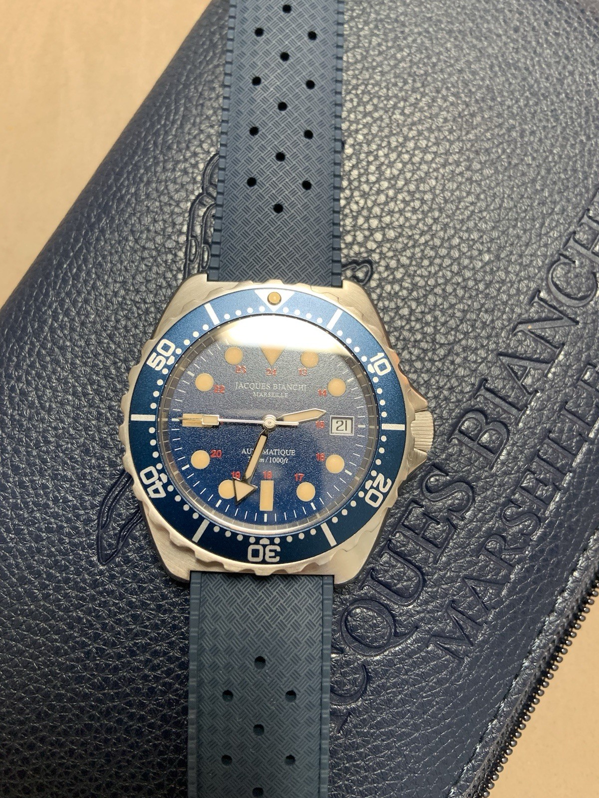 Jacques Bianchi JB300 Diver Blue LE FULL SET Warranty To Jun 2027