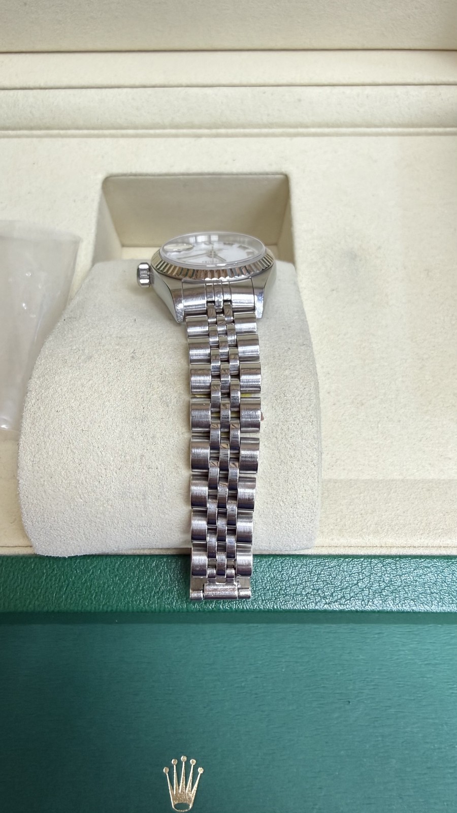 Rolex Datejust Lady White Stick Dial on Jubilee 79173 Papers 2002