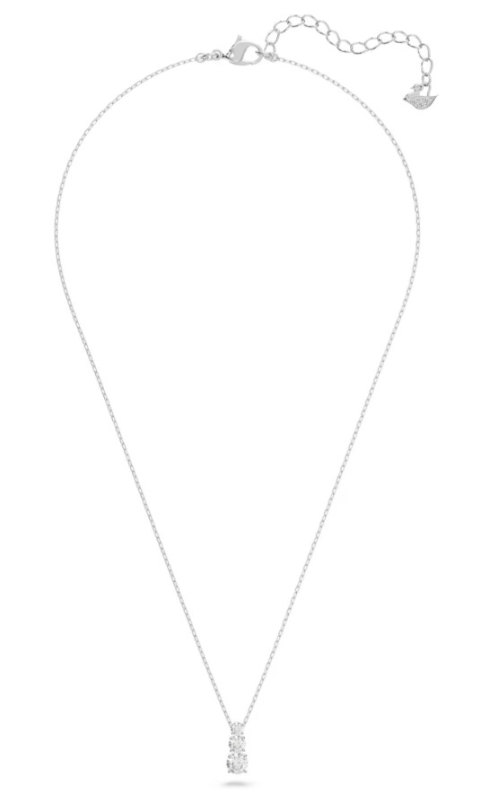 Swarovski Stilla Attract pendant Round cut White, Rhodium plated 5414970 DISPLAY
