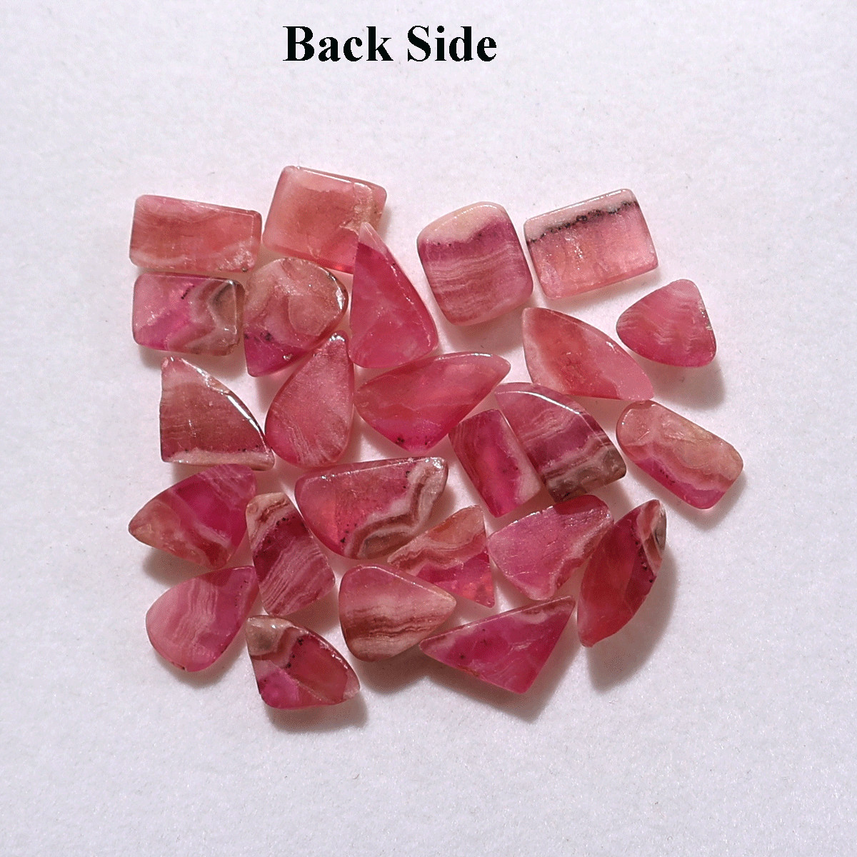 25 PC Blush Wave Cobalt Calcite Cabochons – 8mm-14.7mm – Organic Banding Parcel