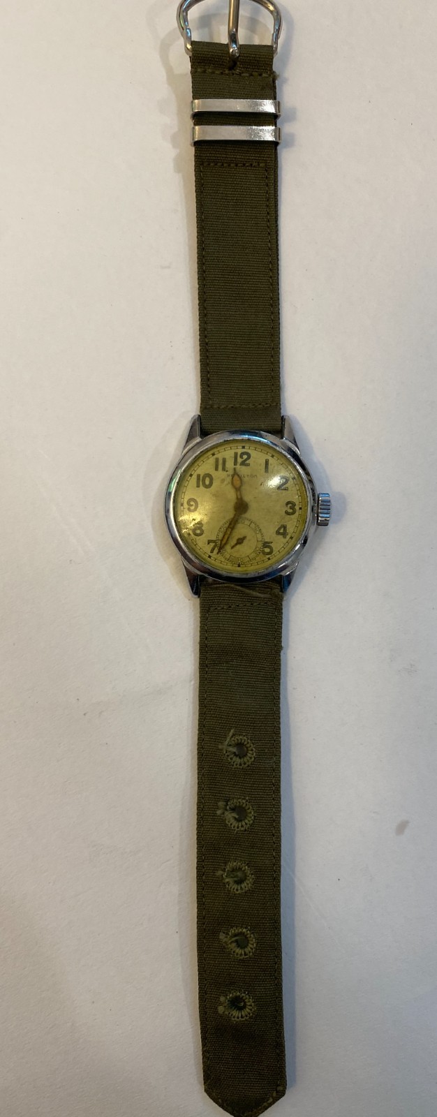 WWII Hamilton 987A ORD DEPT US Army Military Watch OD-23525 17J Parts Vintage