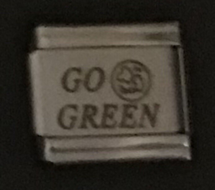 Go Green WHOLESALE LASER ITALIAN CHARM Link 9MM L1