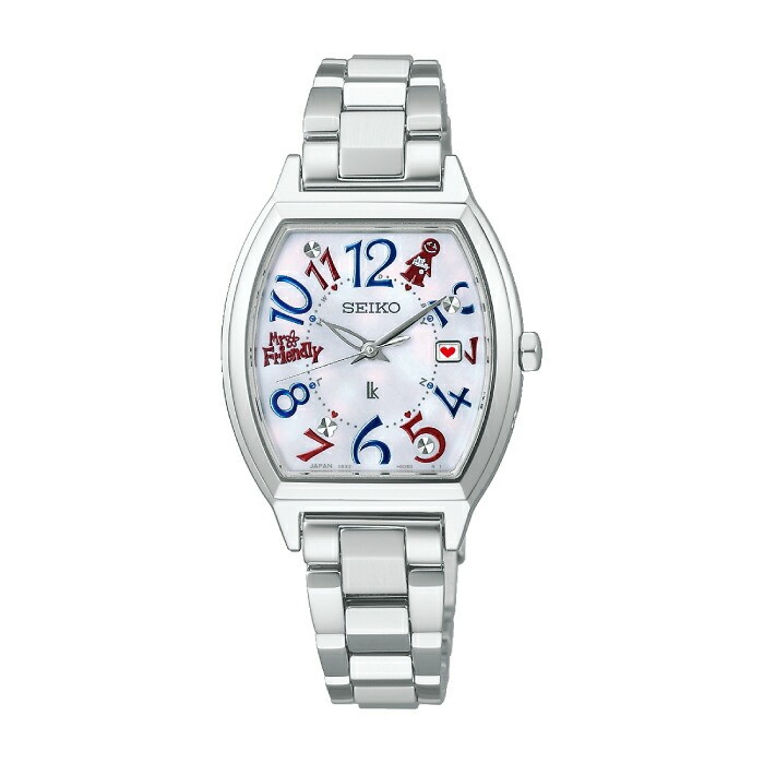 SEIKO LUKIA SSVW237 White Solar Radio Women’s Watch New in Box