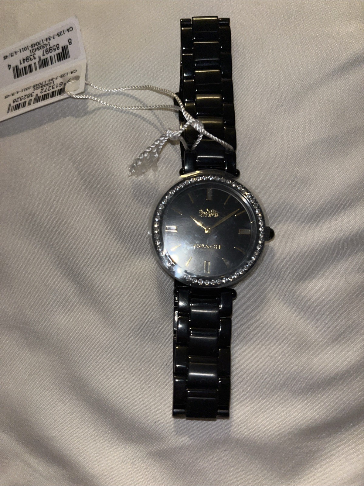 Women’s Black Coach Analog Watch NWT