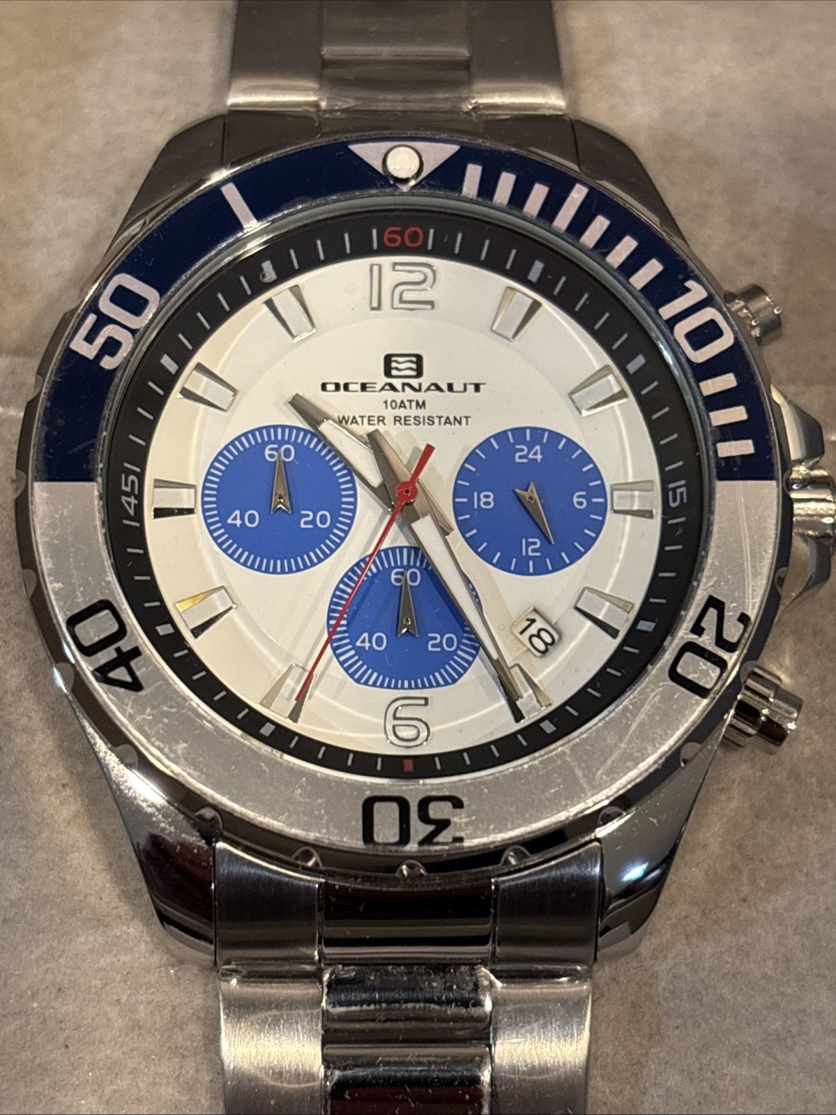 Oceanaut Sevilla Chronograph Quartz White Dial Men’s Watch OC2521