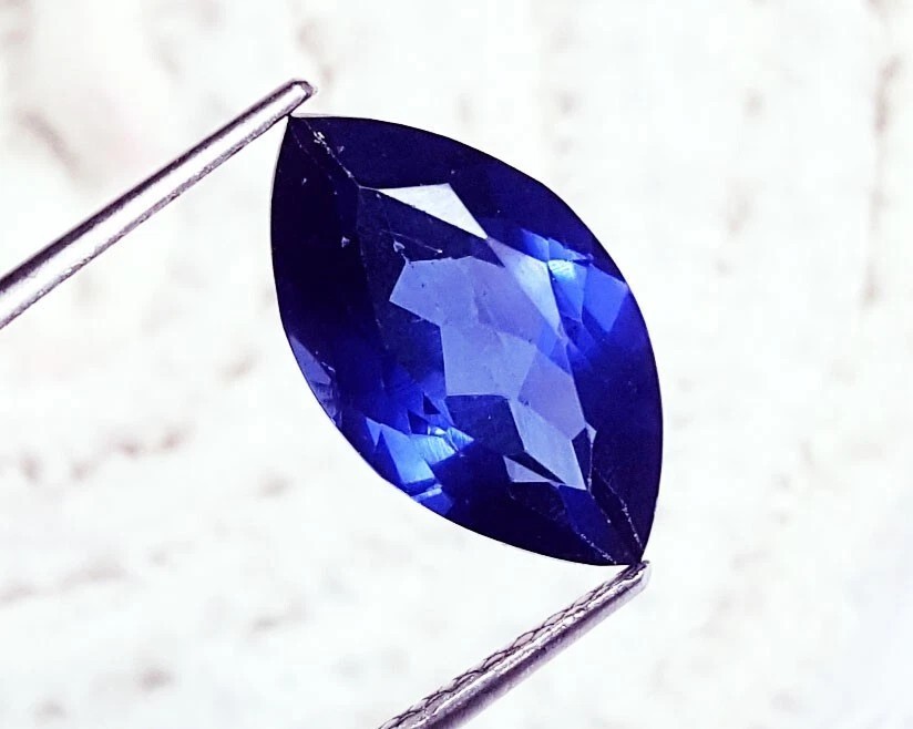 16.04 Ct Natural Blue Sapphire Marquise Cut AGL Certified Gemstone for Pendant