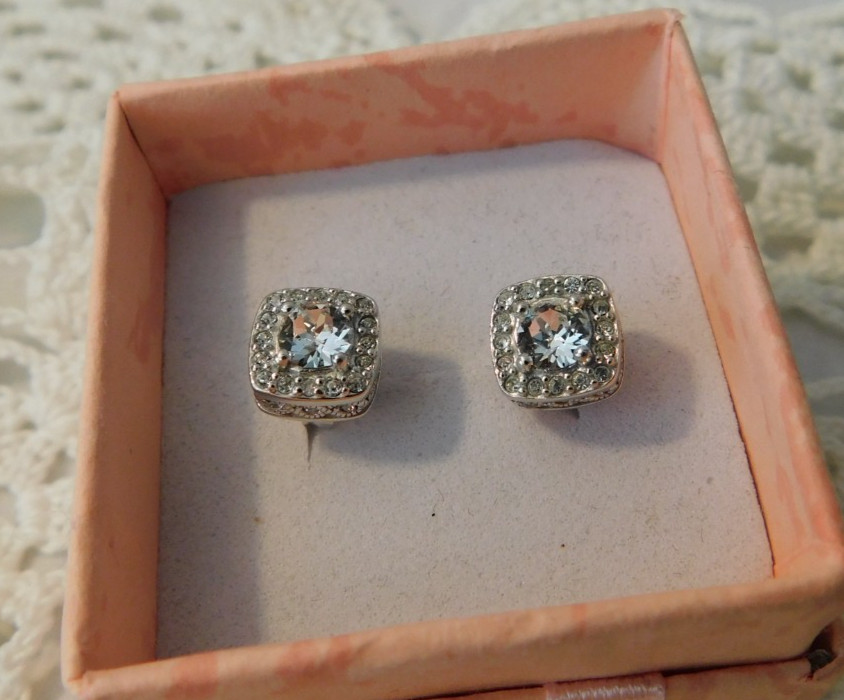 OTC 925 Cubic Zirconia CZ Sterling Silver Stud Earrings