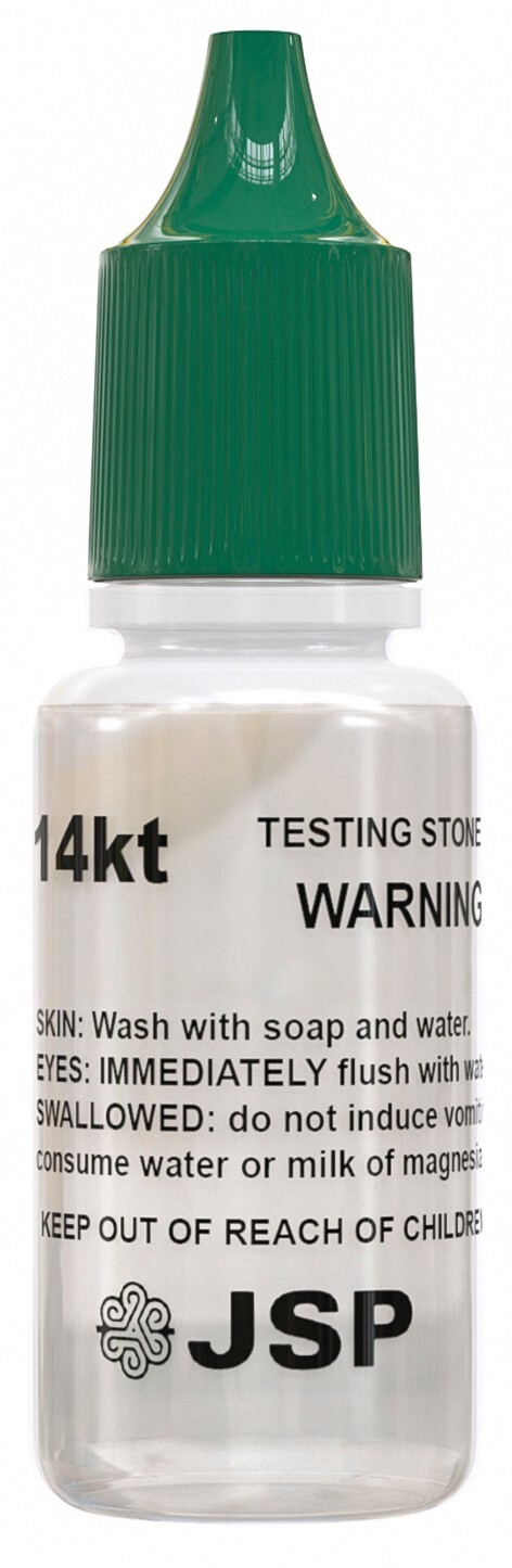 GOLD/SILVER Test Acid Tester Kit 10k 14k .999 .925 Sterling Testing Stone Detect
