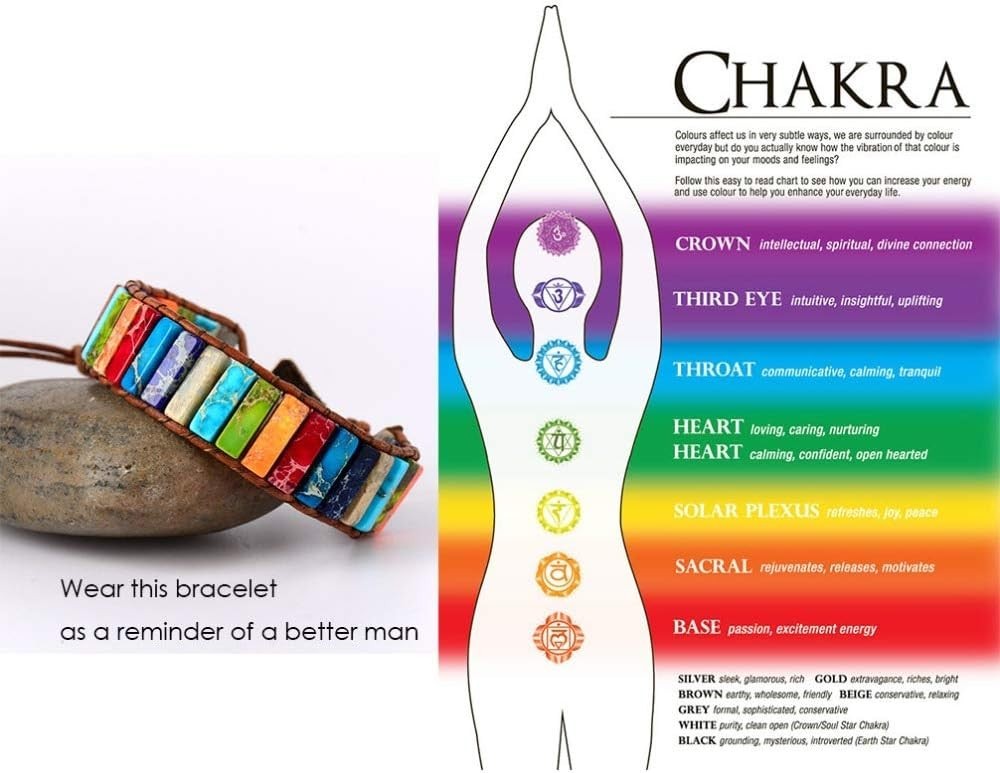 Chakra Healing Bracelet with Sunflower Button – Perfect Gift for Loved Ones