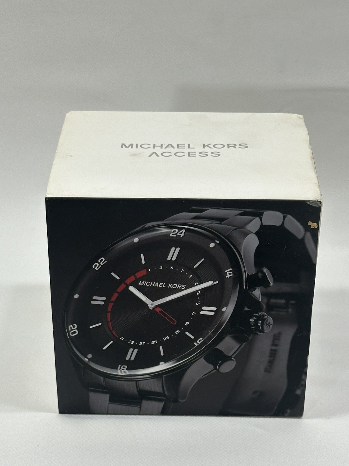 Authentic Michael Kors Access Men’s Reid Black Hybrid Smartwatch – MKT4015