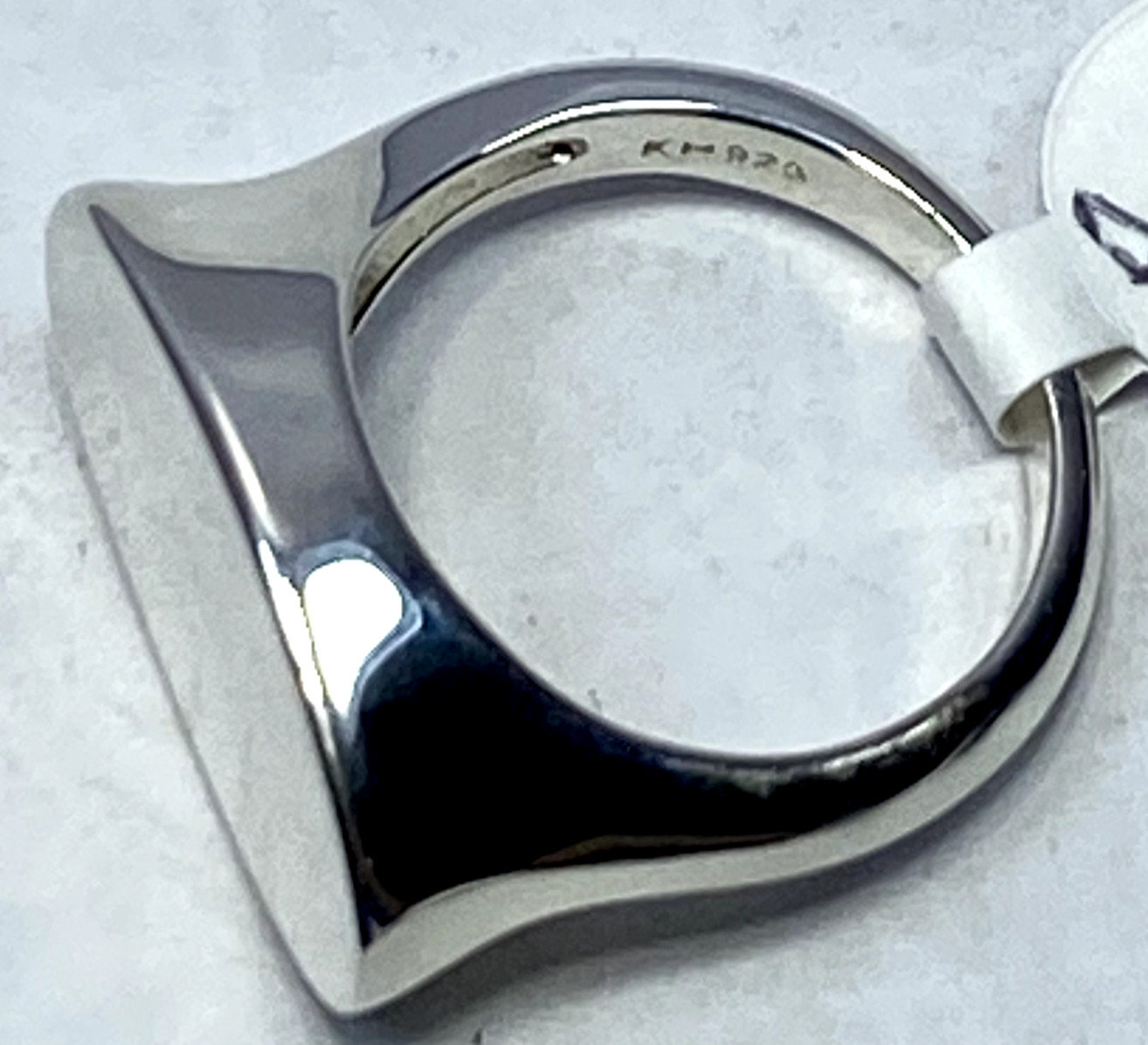Kit Heath Heirloom Curve Signet Ring Sterling Silver Size 8 8.3g NWT