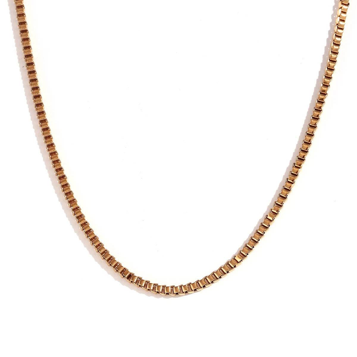 Water Wave Chain Necklace Stainless Steel Snake Link Multiple Wear Jewelry
