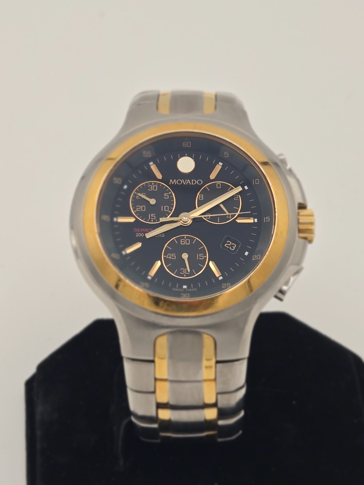 movado series 800 chronograph two tone 2600038