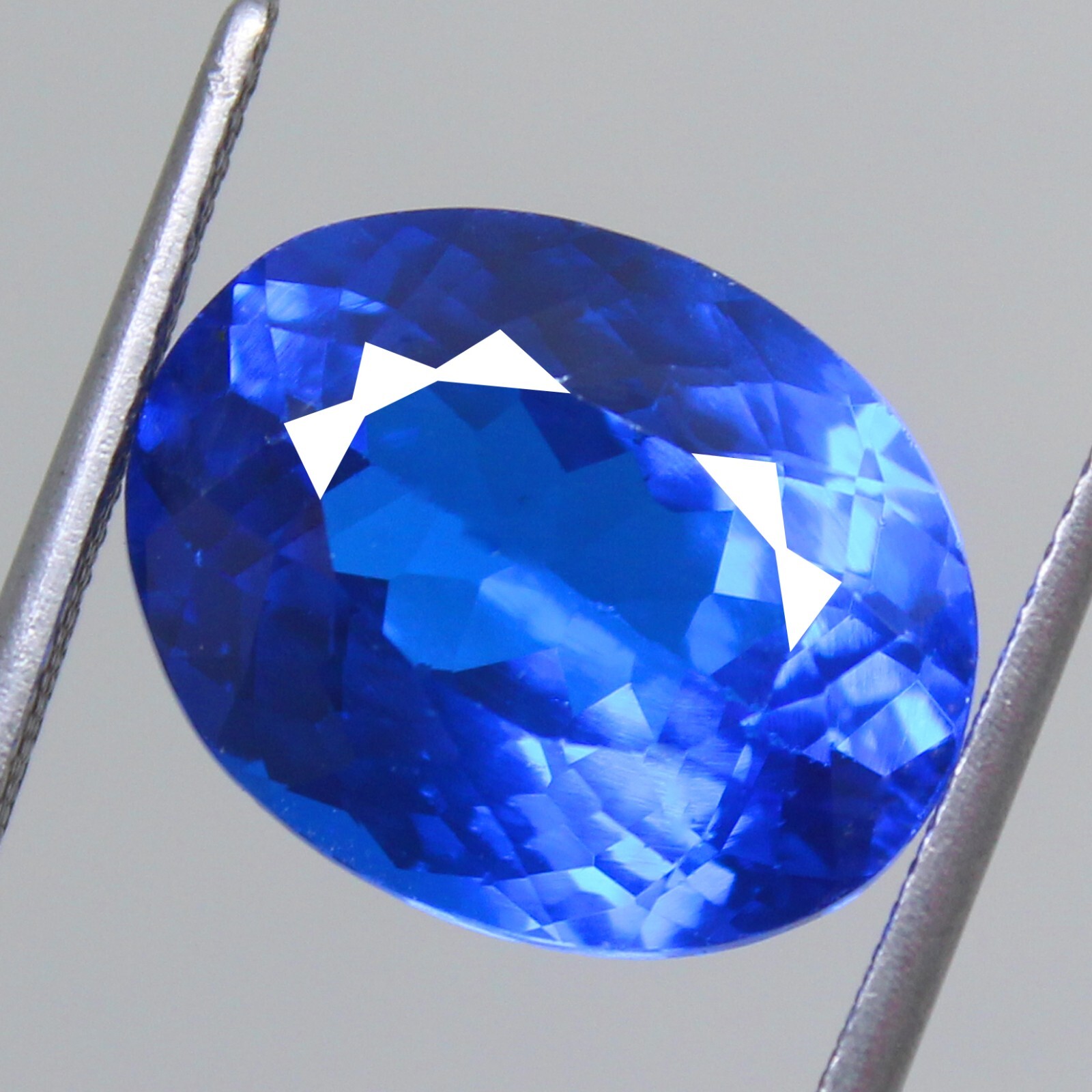 7.00 Ct Natural Violet Blue Tanzanite Unheated 14×10 mm Oval Certified Gemstone