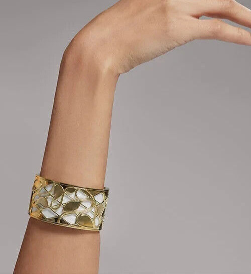 NEW $2495 Judith Ripka Adoro Cuff White Ceramic 18K Vermeil Lmtd Edition 1 of 25