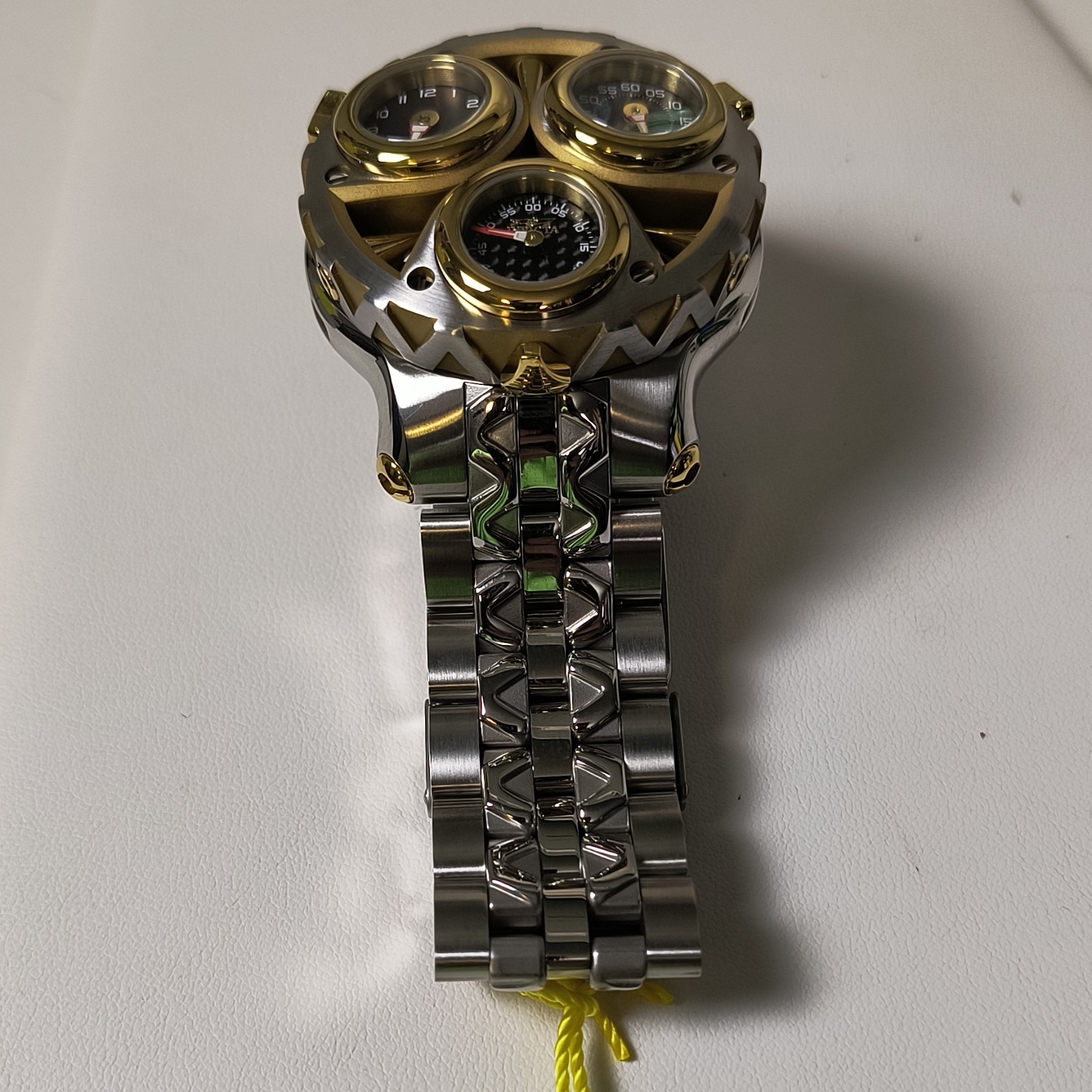 Invicta Cerberus With AbaloneDial SS Bracelet Silver/Gold 47 MM Model #44593