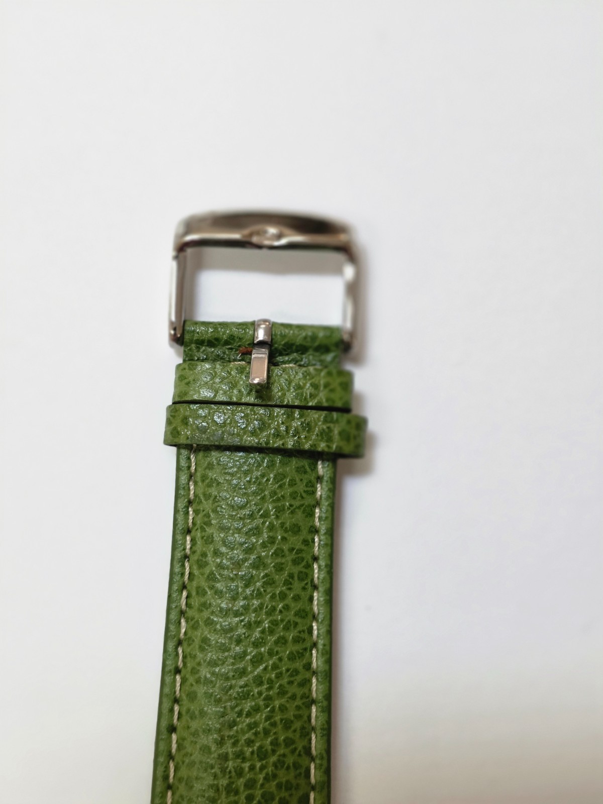 Joan Rivers Classics V377 Watch Leather Wristwatch stainless steel green yellow