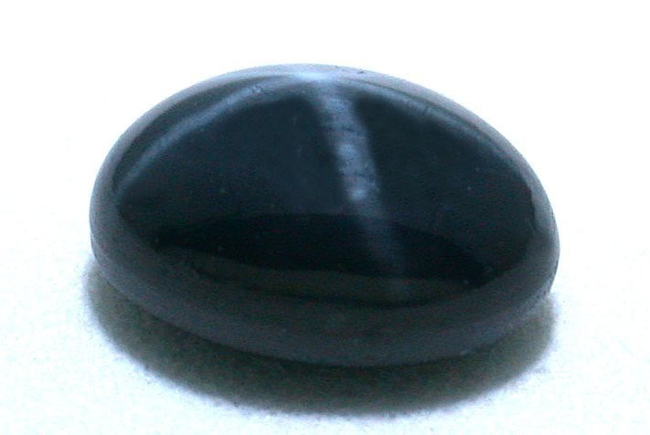 One 9×7 9mm x 7mm Dark Blue Natural Diffused Star Sapphire Cabochon ES8165/62226