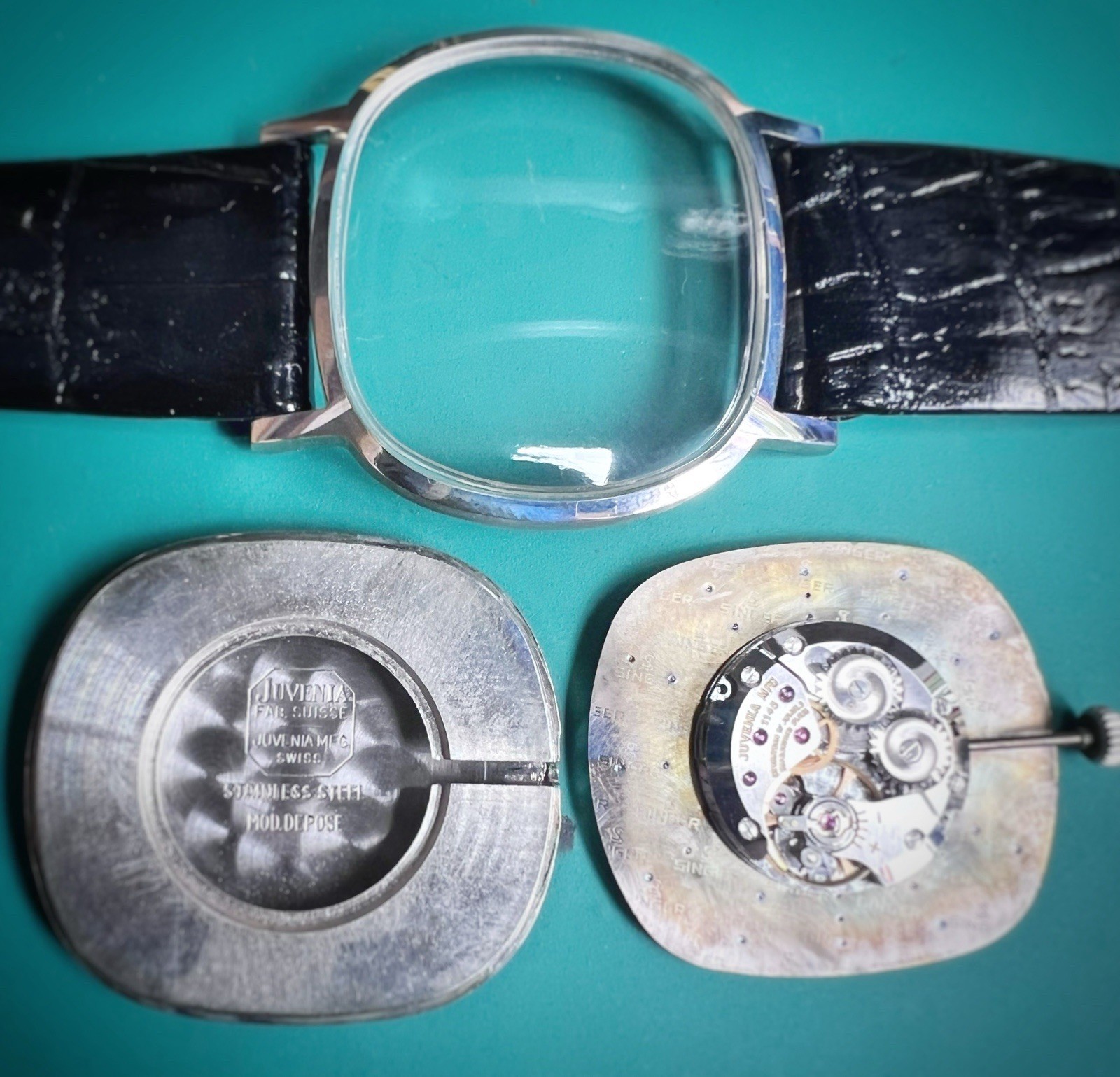 Rare Vintage JUVENIA 8923EB-LR Mechanical Watch Swiss Old Stock Brand New