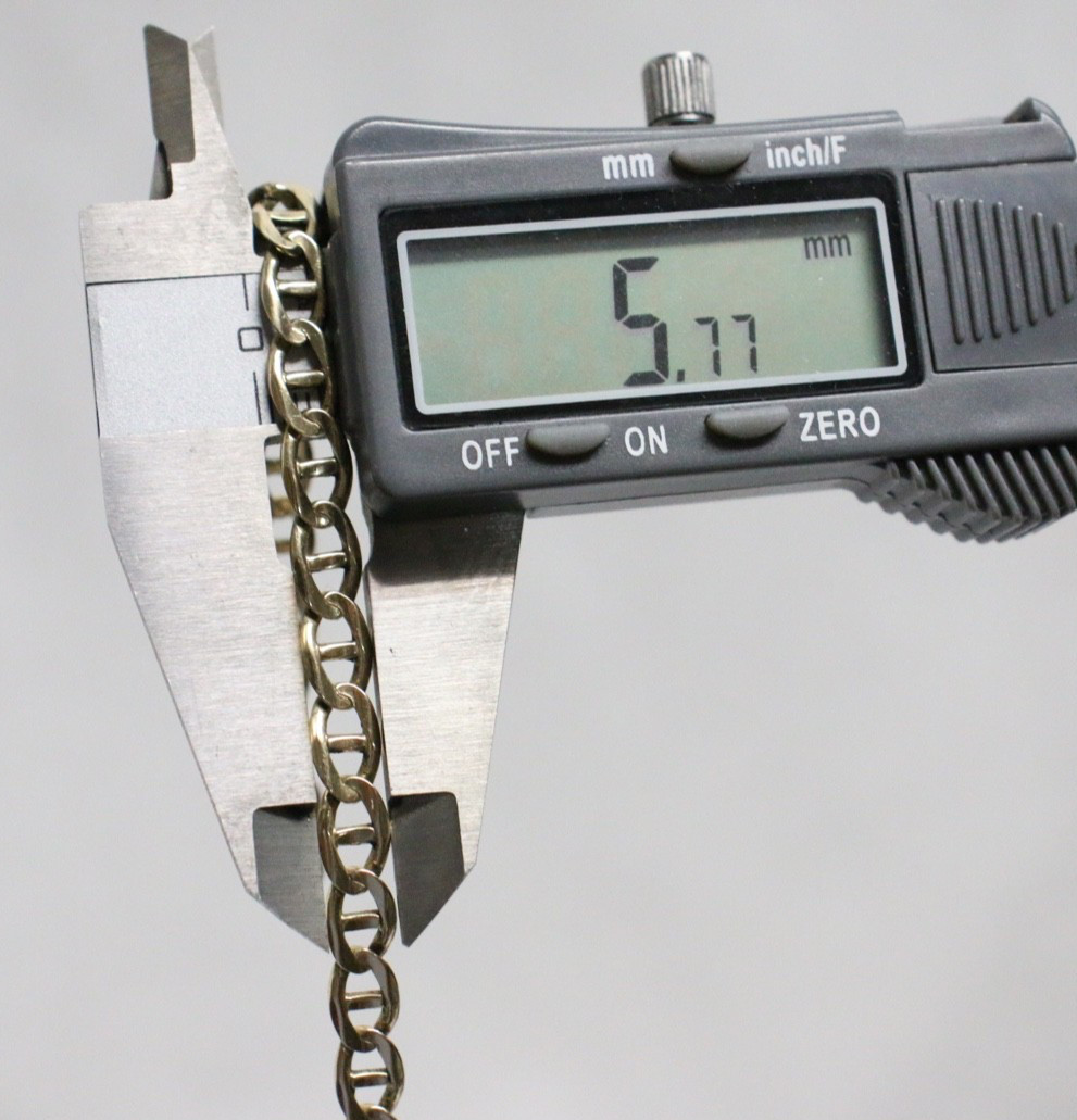 14K gold bracelet Mariner Link bracelet Unisex 8.8 grams,