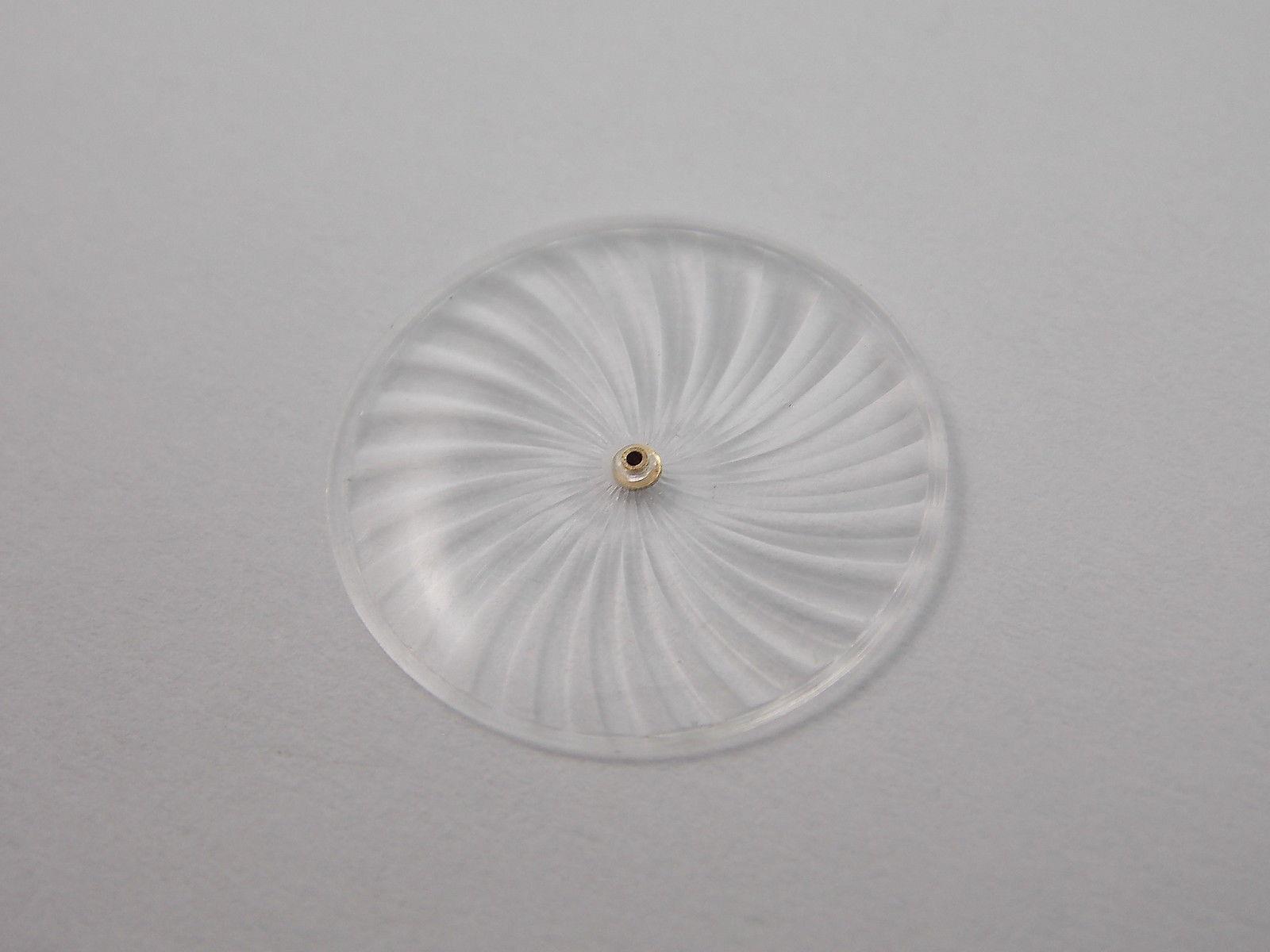 Clear 15.2mm NOS Borel Cocktail Watch Mystery Dial Mens Seconds Disk Vintage
