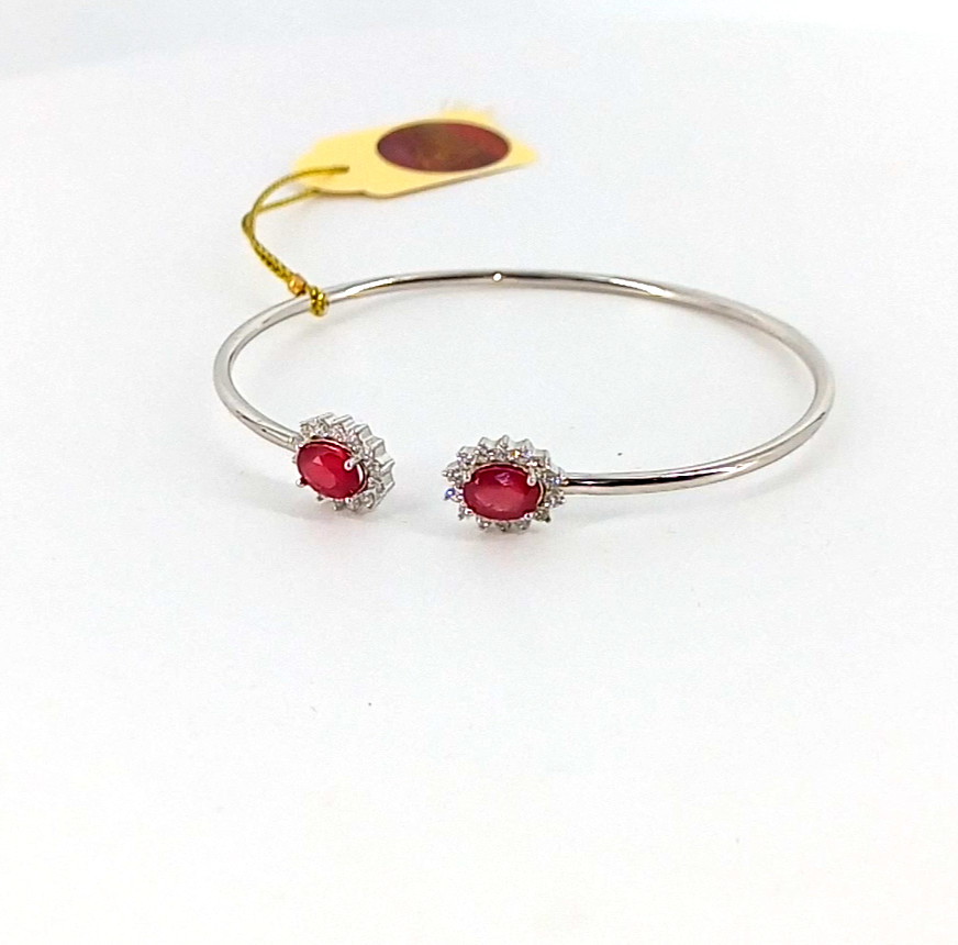 🔥🔥🔥Exclusive RUBY Bracelet in Silver & White Gold🔥🔥🔥