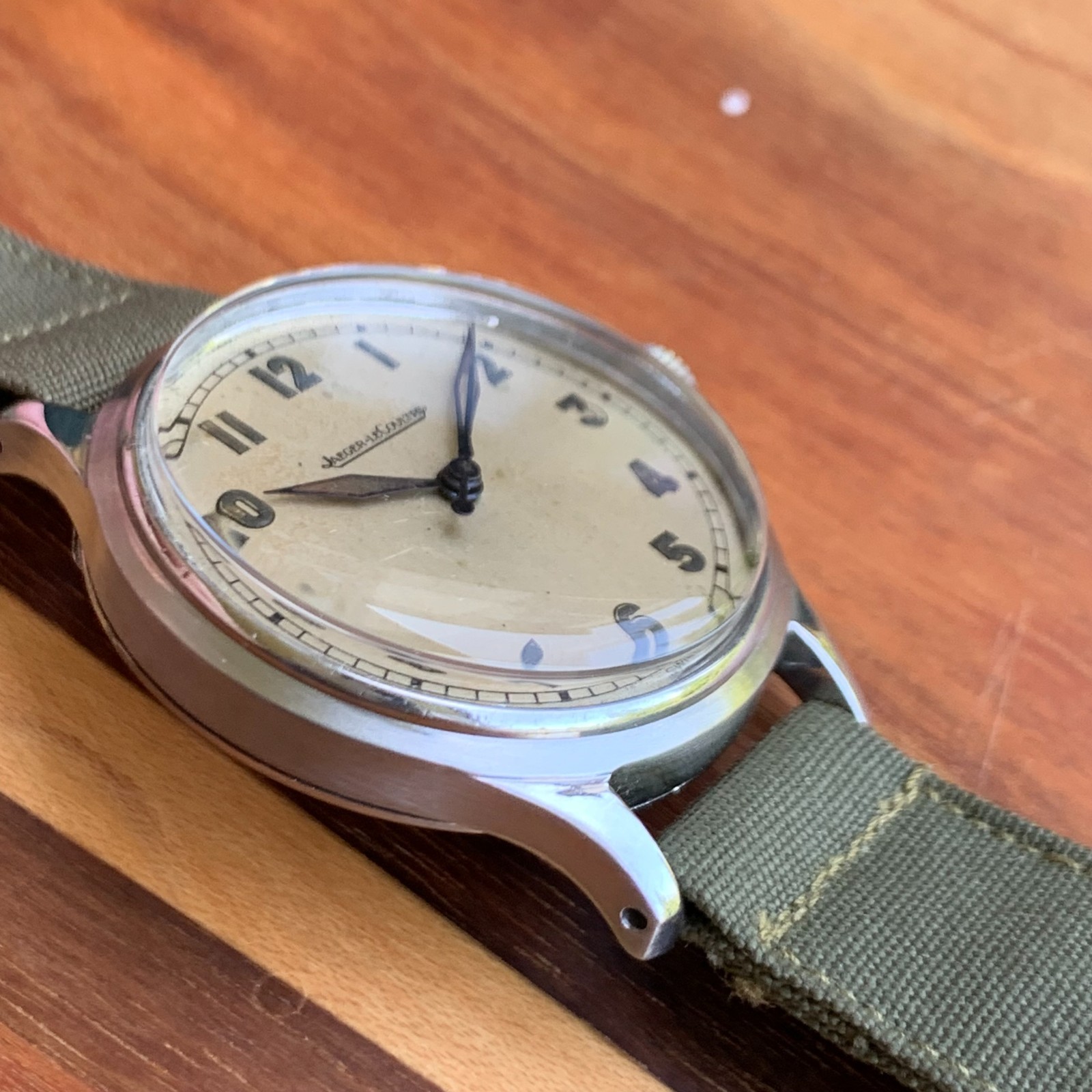 Jaeger-LeCoultre Arabic Numerals Stainless Steel Manual Wind Watch – Circa 1940s