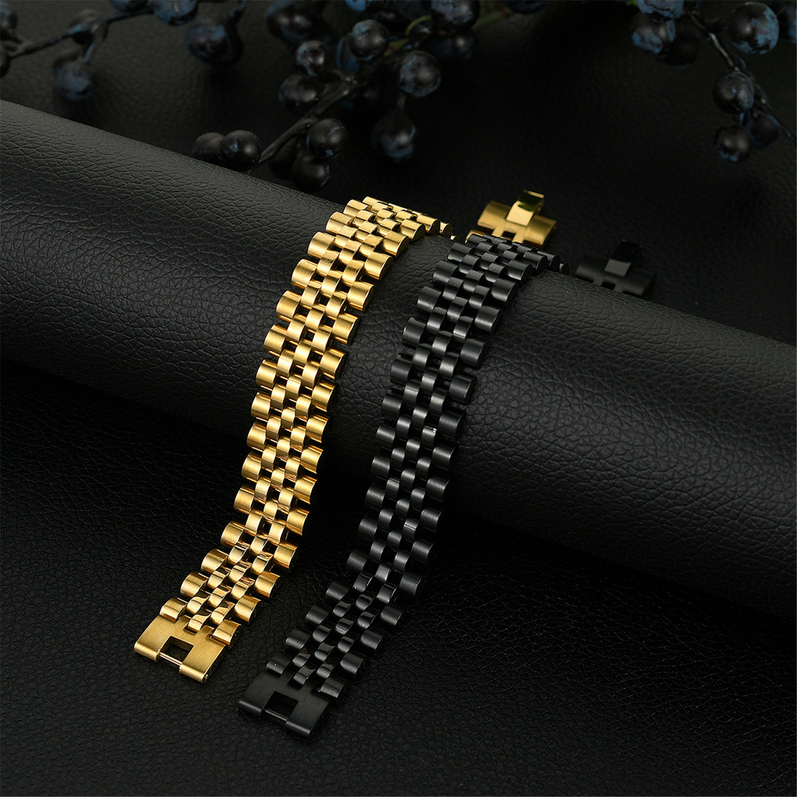 Stainless Steel Mesh Link Chain Bracelet Bangle Mens Father’s Day Jewelry Gift