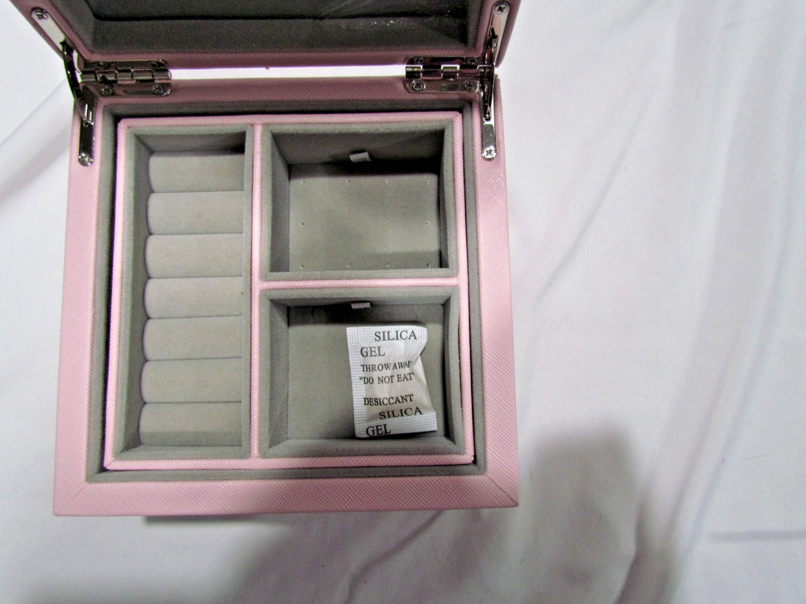 Pandora Pink Jewelry Organizer Box Storage Case W/Mirror & Removable Trays New