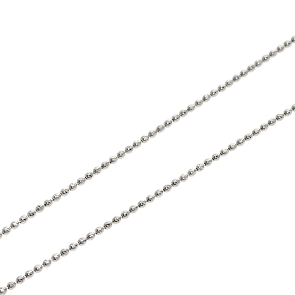 Chain 17.7″ Necklace K18 White Gold 3.6g