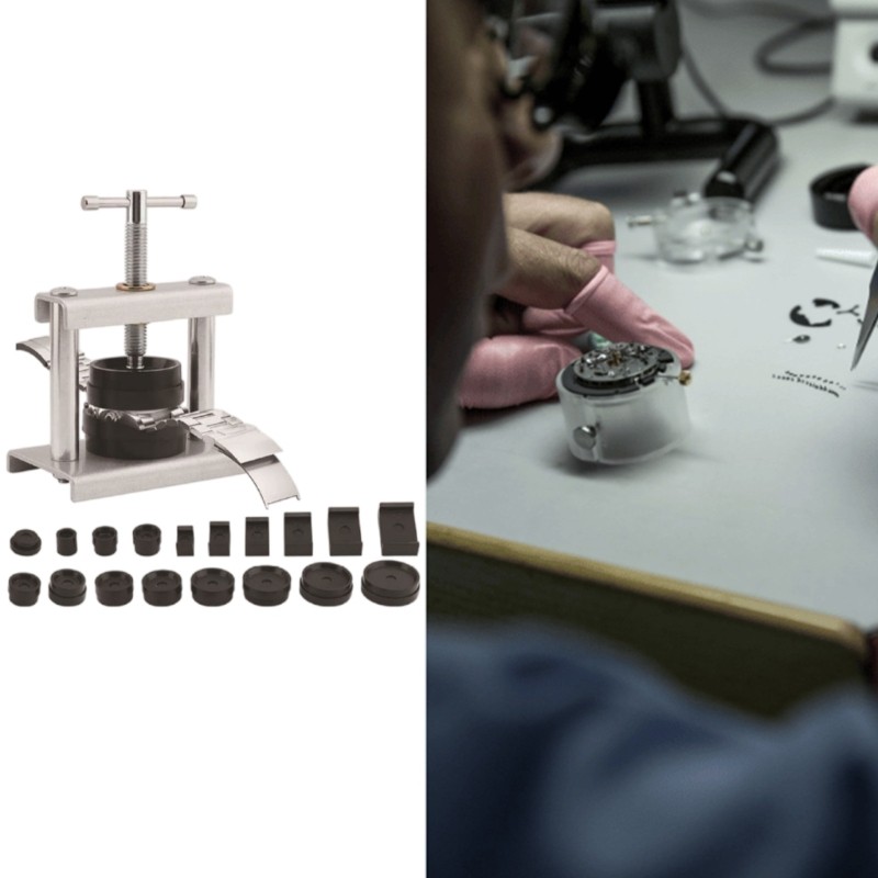 Ergonomic Watch Case Closing Device With Secure Grip For Beginner Technicians