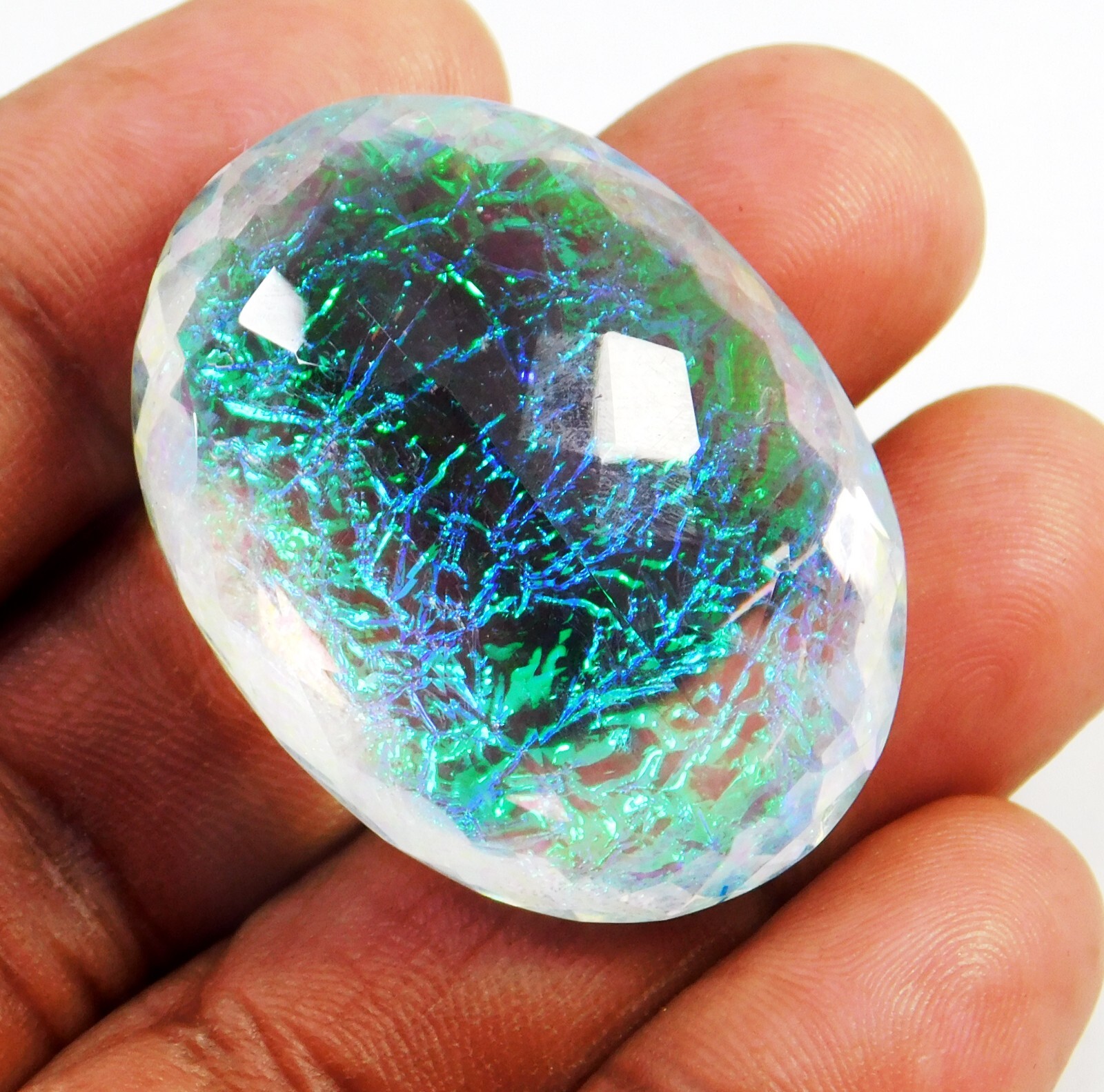 Natural 104.20 Ct Australian Monarch Fire Opal Oval Cut Certified Gemstone
