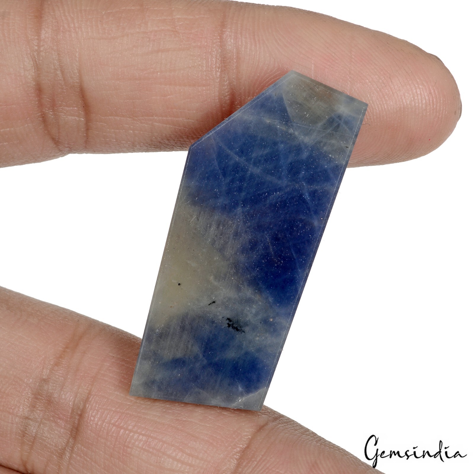 46.44 Cts GTL Certified Rare Untreated Blue Gray Sapphire Uncut Rough Loose Gem