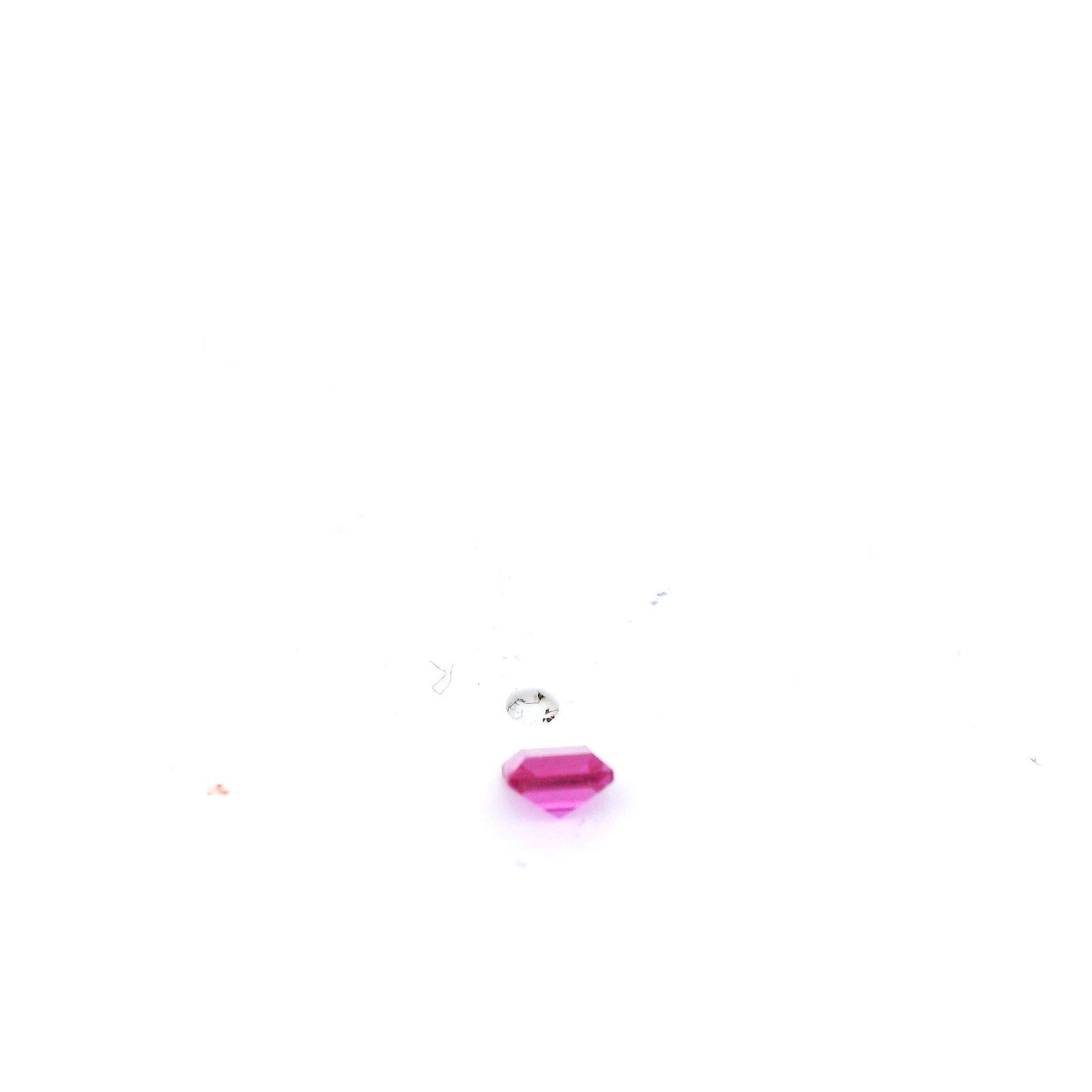 .16ct Loose Princess Cut Lab Created Ruby Gemstone 3 x 3mm