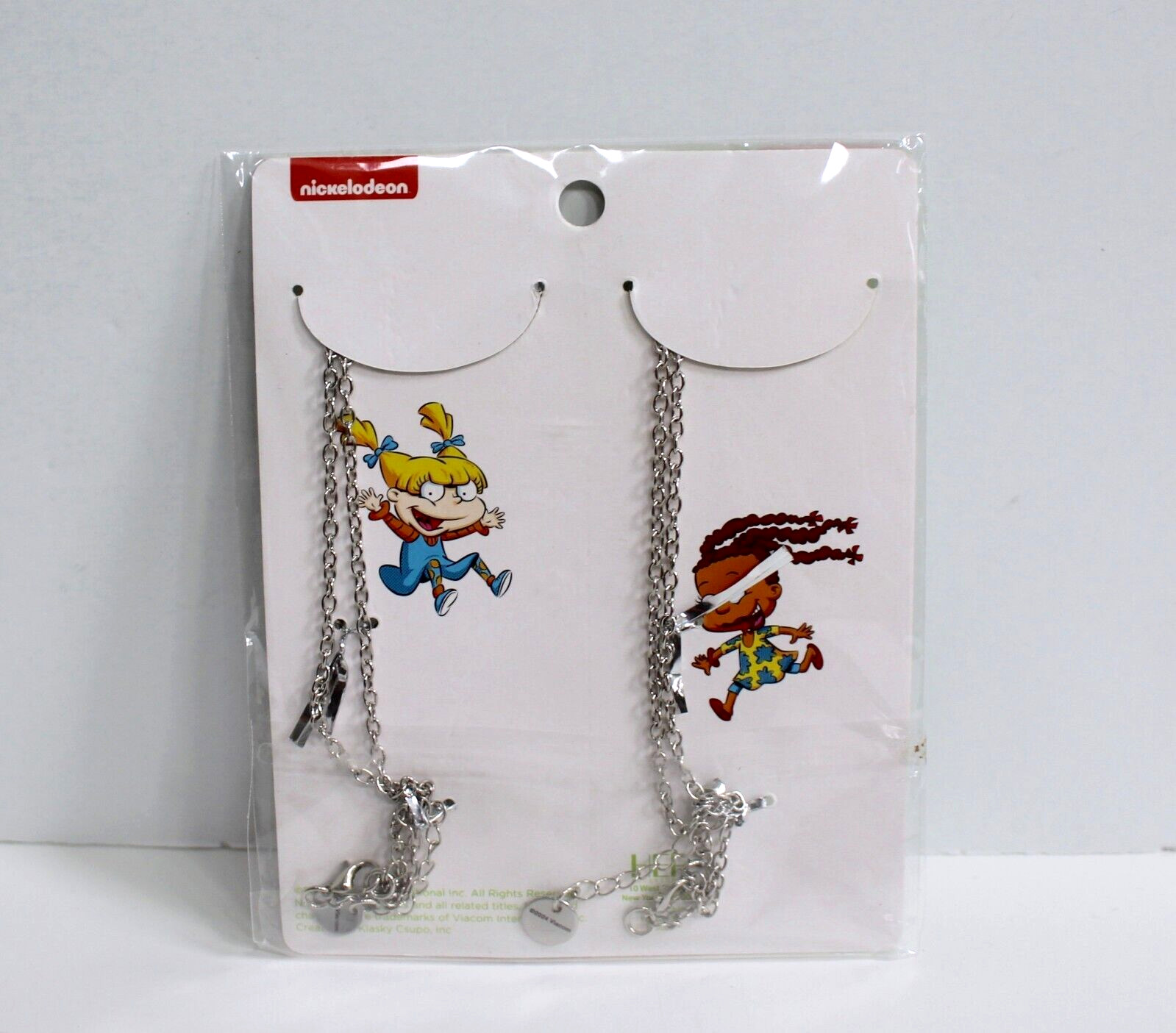 Nickelodeon Rugrats Angelica & Susie Best Friend BFF Silver-Tone Necklace Set