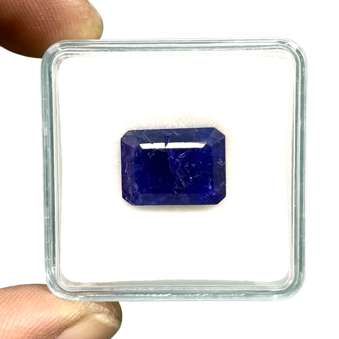 Certified 13.90 Cts Natural Tanzanite Emerald Cut Vibrant Blue A+ Loose Gemstone